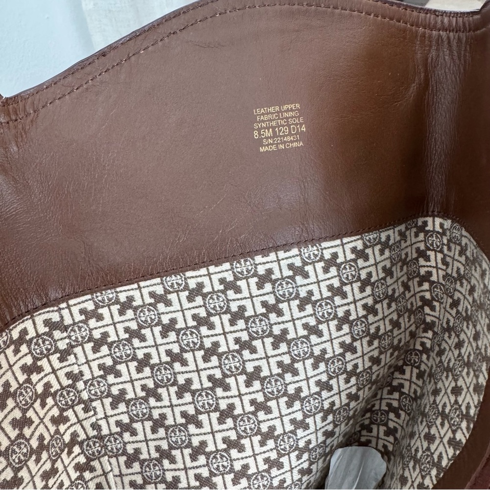 Tory Burch Chestnut Leather Knee-High Boots - Picture 10 of 16
